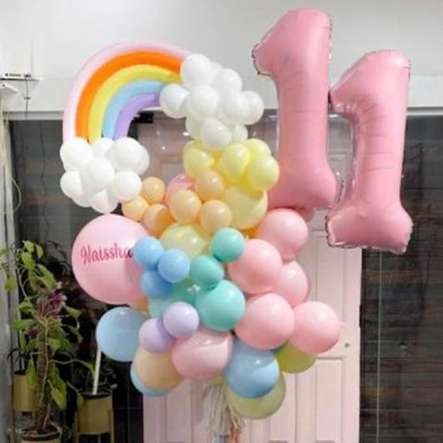 Light Pink 1 Number 40 Inch Large Balloon 1st Numbers Big Foil Helium Number Balloons 0-9 Jumbo Happy 11 21st Mylar Birthday Party Decorations for Baby Girl Anniversary Party Supplies