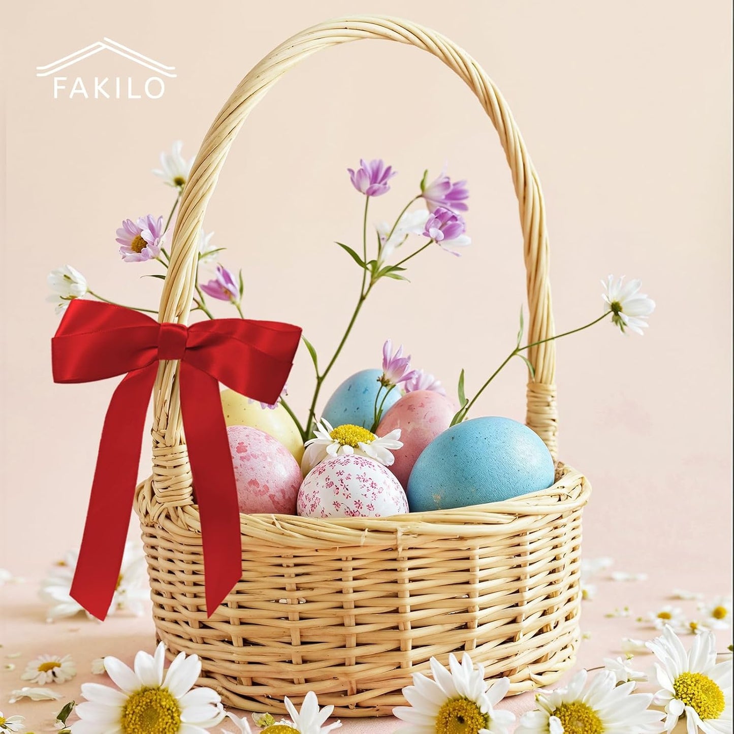 Red Bows for Gift Wrapping, 5'' X 7'' Satin Gift Bows for Birthday, Wedding, Party, 30 Pcs