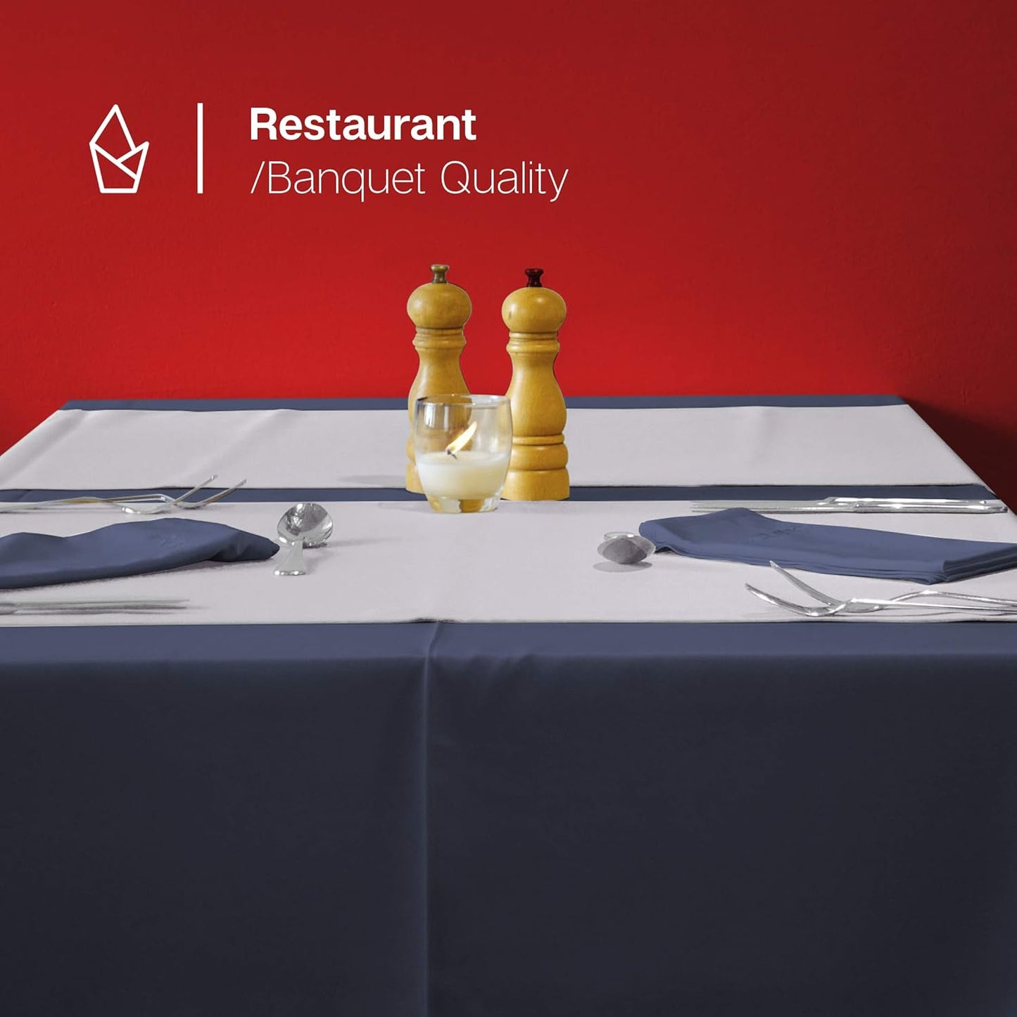 Gee Di Moda Rectangle Tablecloth - 60 x 102 Inch Hunter Green Table Cloth for 6 Foot Rectangle Table - Heavy Duty Washable Fabric - for 6 Ft Buffet Table, Holiday Party, Dinner, Wedding & Baby Shower