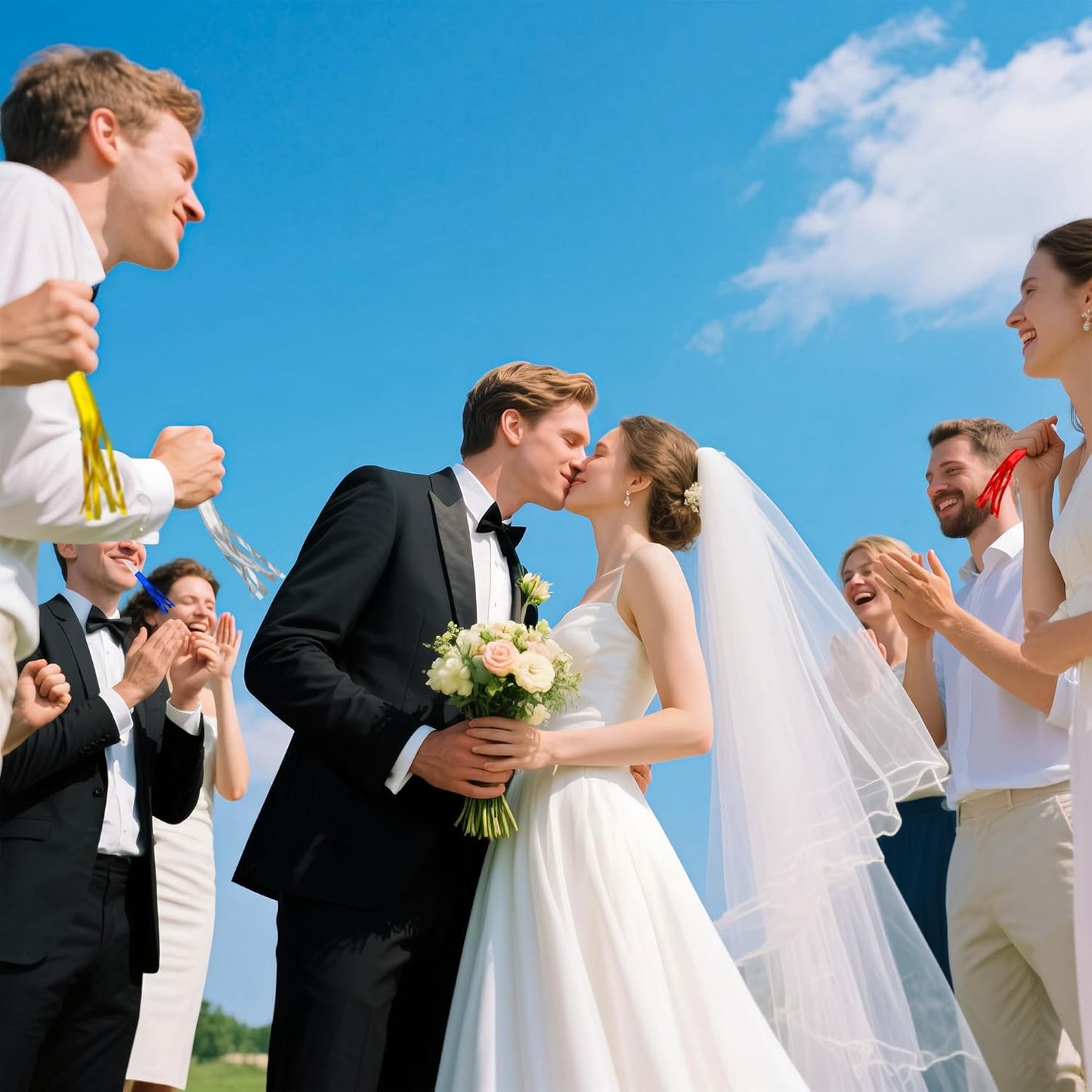 24 PC Gold Party Favors Party Blowers for Adults Party Horns Birthday Blowers Noisemakers Blowouts Whistles Metallic Fringed Party Blower for Birthday Sporting Events Graduation