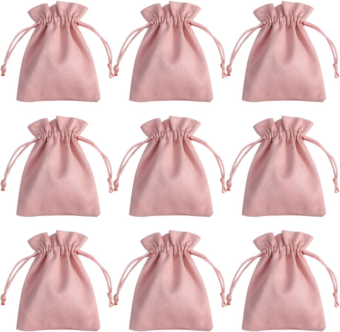 30 Pcs Pink Velvet Drawstring Bags Jewelry Pouches Jewelry Gift Bags Pouches Wedding Favors,3.9x5.9 inch