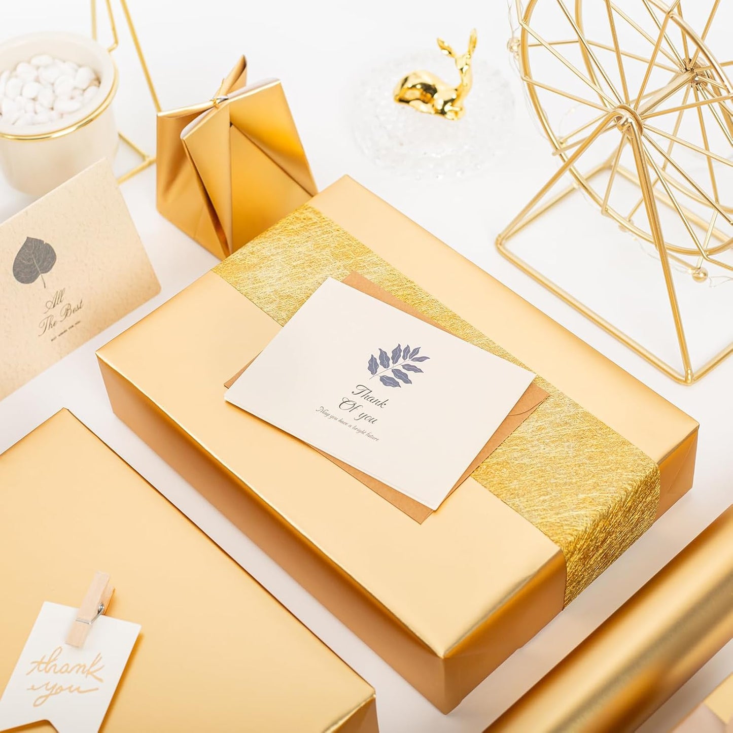 Garbendy Gift Wrapping Paper Roll-Solid Color Pearly-Lustre Paper,Perfect for Wedding, Valentine's Day,Birthday, Christmas,Baby Shower, Party - 17 Inch X 33 Feet