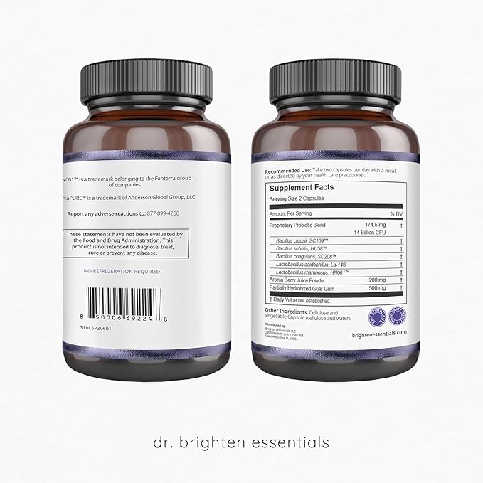 Dr. Brighten Women’s Probiotic - Probiotics, Prebiotics with Antioxidants & Sunfiber for Healthy Hormones, Balanced Female Microbiome, Ovaries and Immune Health - 60 Capsules