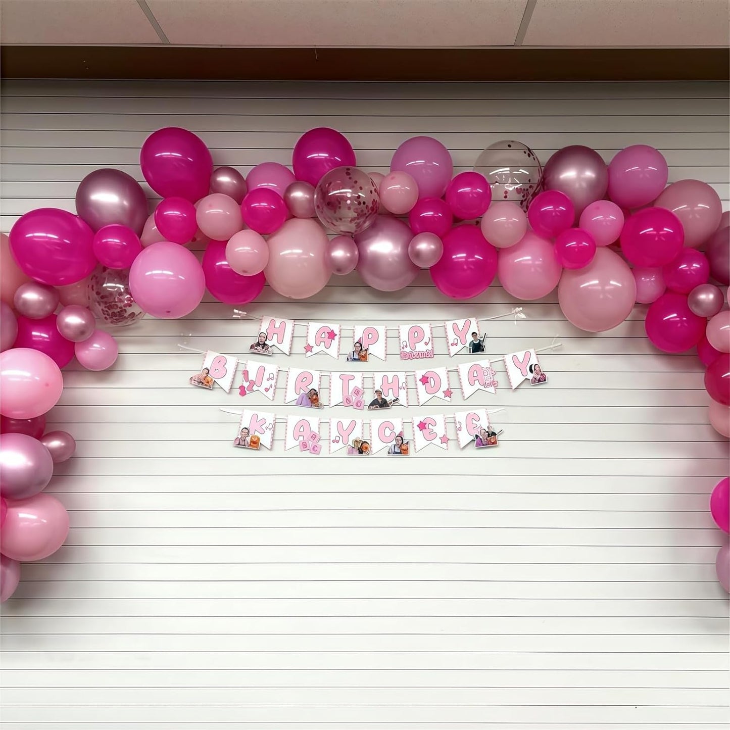 Hot Pink Balloons Set, 60Pcs 12 Inch Light Macaron Baby Pink Helium Balloon with Pastel Metallic Confetti Soft Pink Latex Balloons for Girls Birthday Princess Wedding Baby Shower Party Decorations