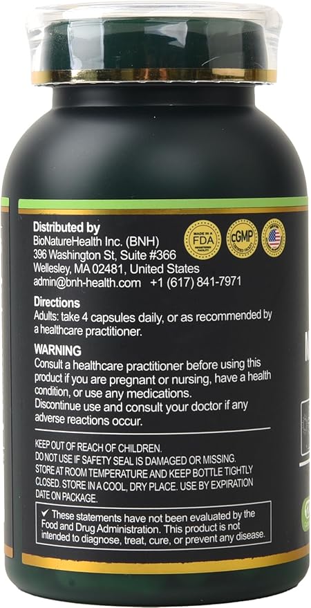 BNH Mood Melody - Balance Hormone Response - Serotonin - Dopamine - Oxidative Stress - Positivity - Relaxation - Encourages Neurotransmitter Production - 15 Clinically Proven Ingredients - 120ct
