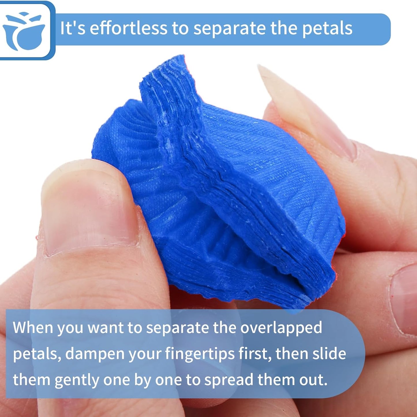 3300 PCS Artificial Fake Rose Petals,Flower Petals,Romantic Nightfor Her/Him Set,Wedding, Engagement, Party, in Bulk Flower Decorations（Dark Blue）