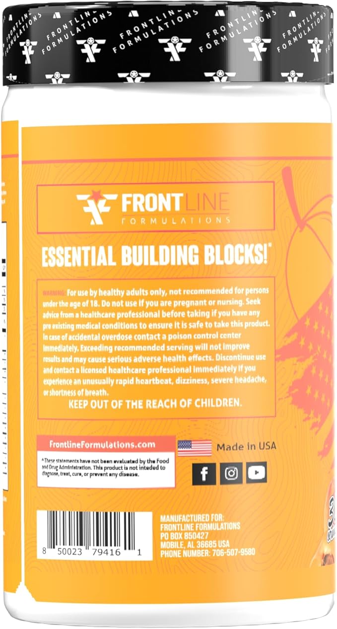 Amino Flood, BCAAs + Essential Amino Acids, Building Blocks of Muscle, Comprehensive Formula, Great Taste, Veteran Owned and Operated (30 Servings, Peach Mango)