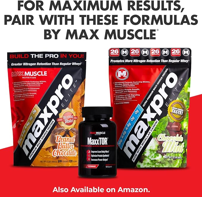 Max Muscle Arm Plus+ Anabolic Recovery Matrix | 25g Protein, 8g Bcaas, 3g Creatine Monohydrate | Whey Protein, Amino Acids, Antioxidants, Glutamine, Electrolytes (Tropical Punch, 2.54 lb)