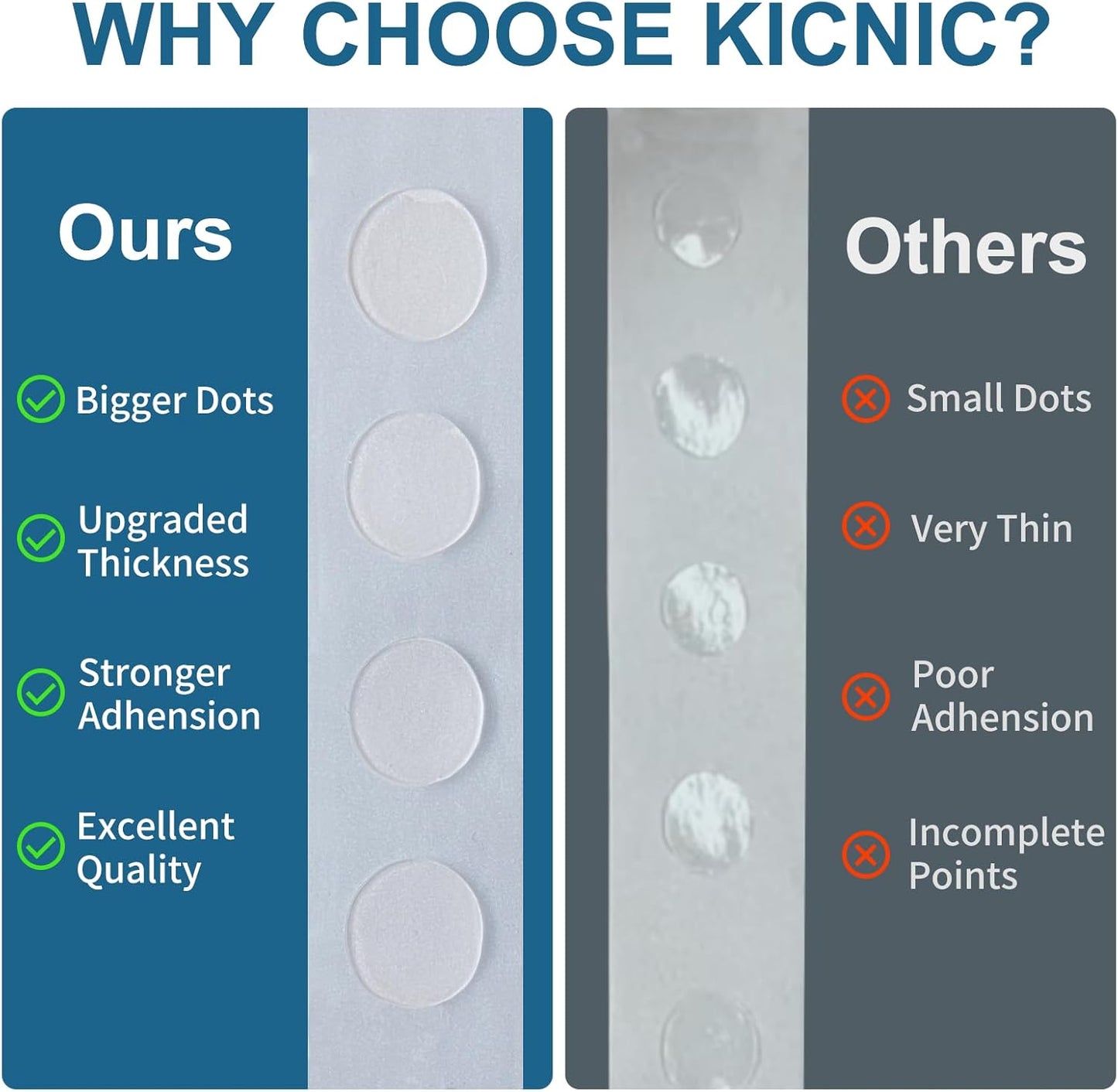 KICNIC Balloon Arch Strip, 49ft Balloon Tape and 300 Glue Point Dots, Balloons Arch Kit for Garland, Party, Birthday, Baby Shower, Graduation, Graduation Decorations