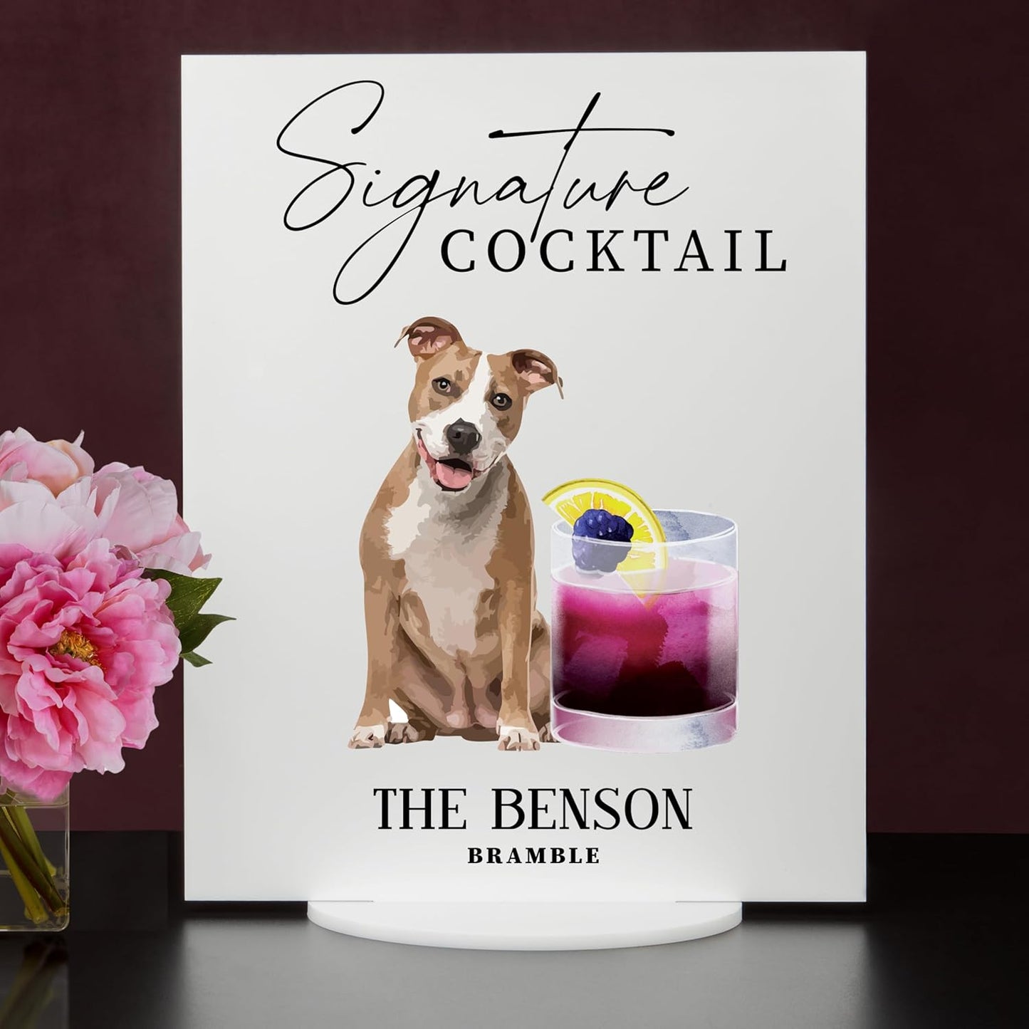 Pet Signature Drink Wedding Signs