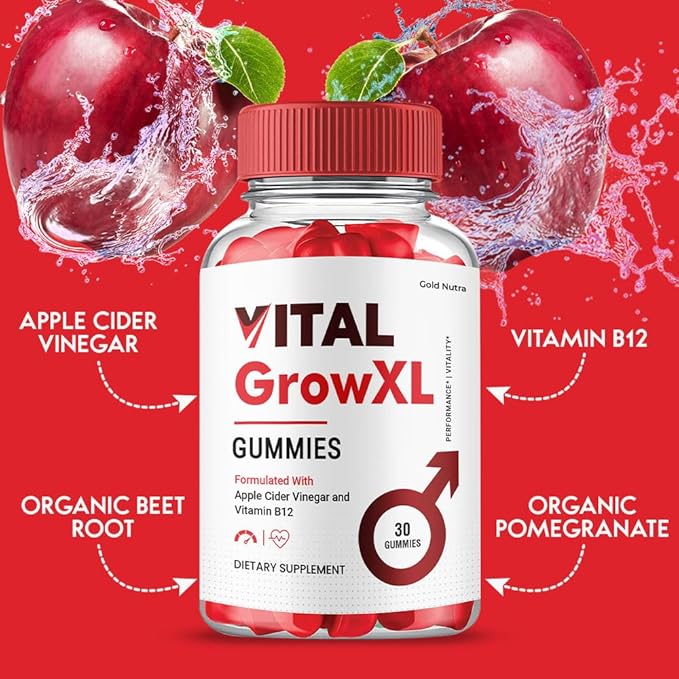 Vital Grow XL Gummies for Men, Vital Grow Male Gummies Maximum Strength (5 Pack)