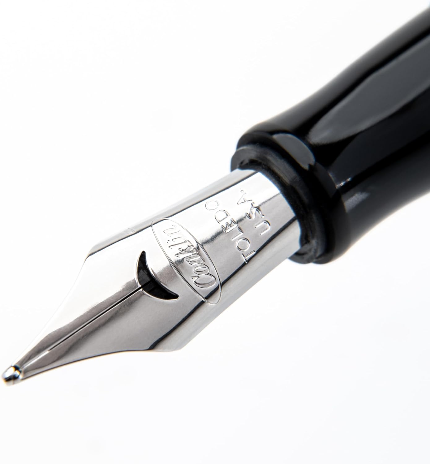 Conklin Duragraph Fountain Pen Ice Blue - Medium Nib, Timeless Writing Instrument with Cool Blue Finish