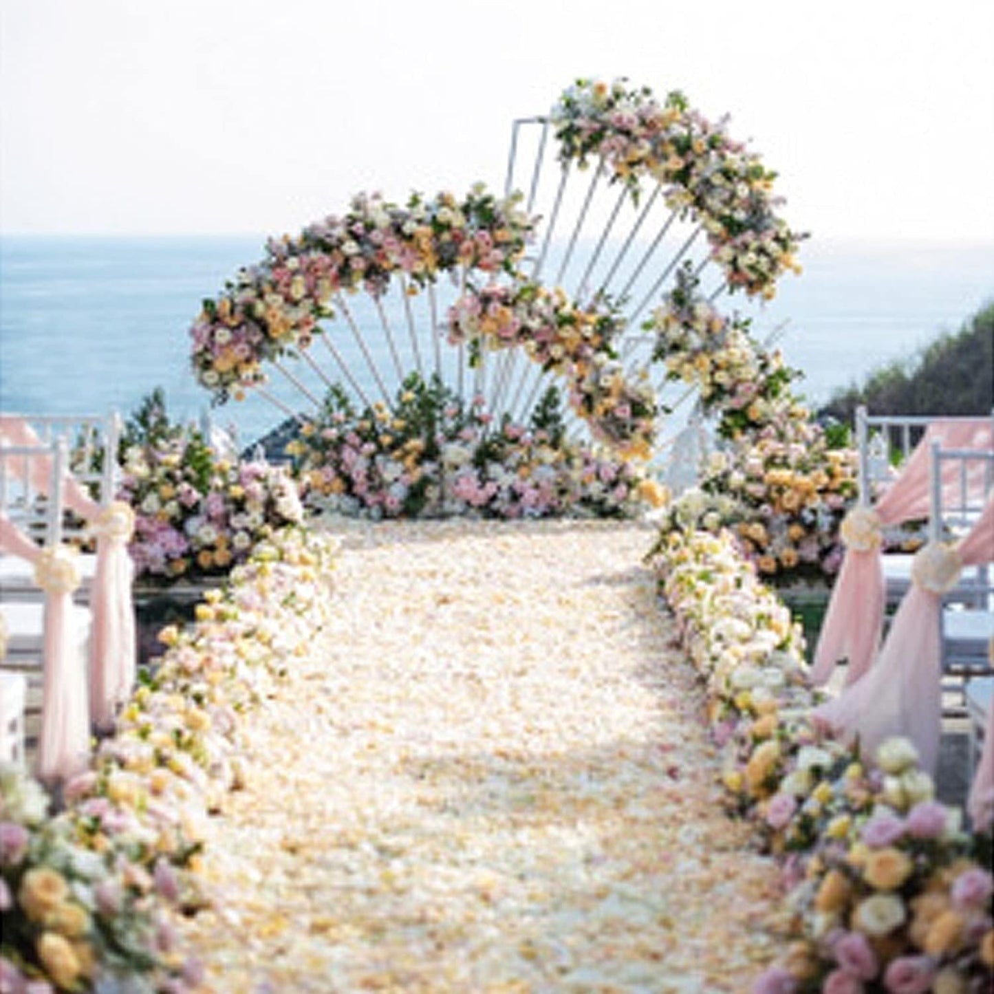 ocharzy 3000pcs Silk Rose Petals, Artificial Flower Petals for Wedding, Fake Rose Petals for Romantic Night, Flower Girl Basket Aisle Scatter, Wedding Decorations, Valentine's Day, Parties, Events