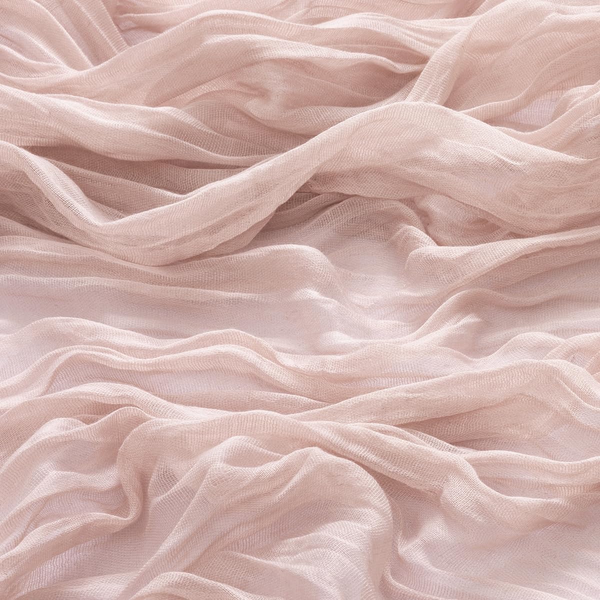 MLMW 10 Pack Pink Cheesecloth Table Runner Boho Gauze Rustic Cheese Cloth Table Runner 160 inch Sheer 13.3ft for Gender Reveal Wedding Party Baby Bridal Shower Birthday