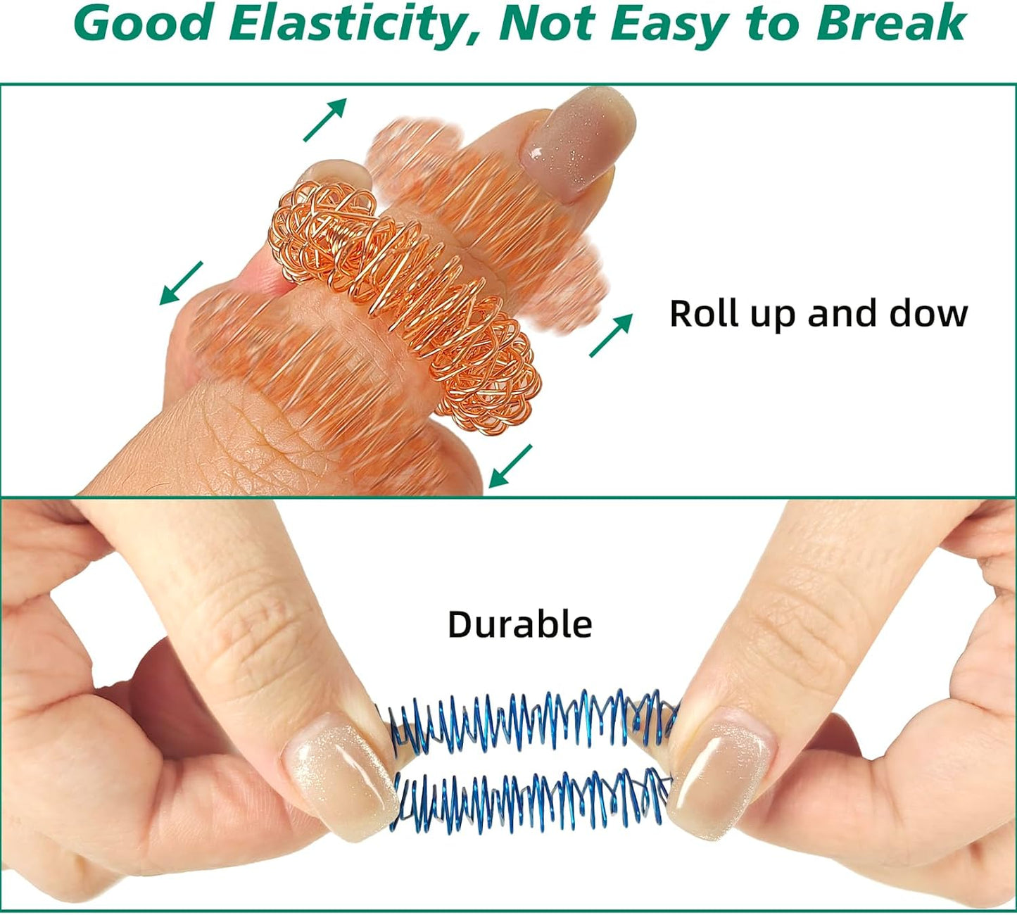 100 PCS Acupressure Rings Spiky Sensory Fidgets Rings, Finger Massage Ring for Stress Relief Toys Acupuncture Ring Set for Kids Women Men, Anxiety Relief Toys Stress Reducer Massager 8 Colors