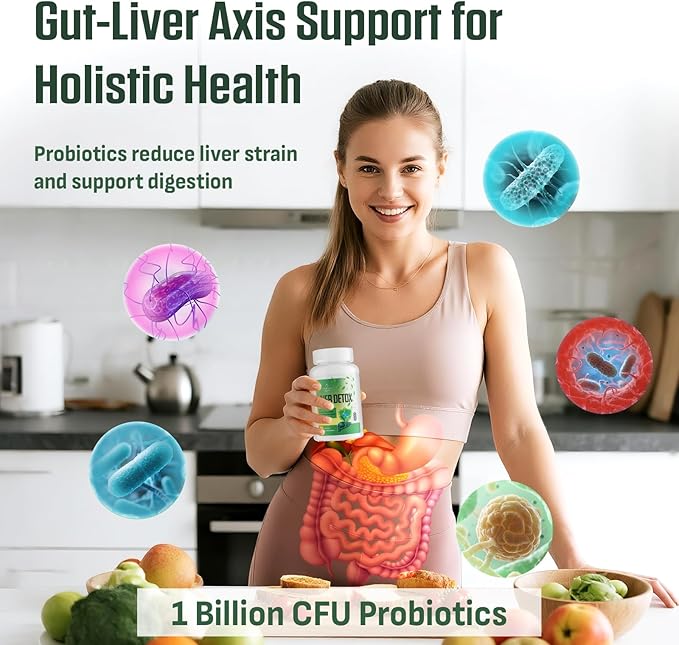 Liver Cleanse Detox & Repair – 25-in-1 Herbal Liver Support Milk Thistle Supplement - TUDCA, NAC, Chanca Piedra, Artichoke, Beet Root – Supports Liver Cleanse & Gut Health – 120 Vegan Capsules