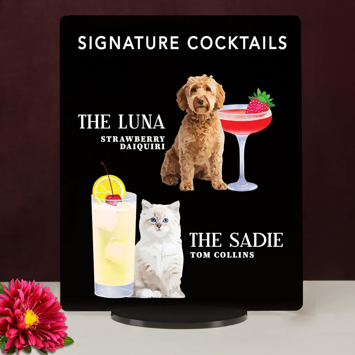 Pet Signature Drink Wedding Signs