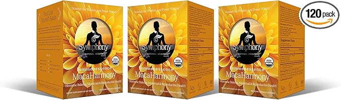 Femmenessence® MacaHarmony® – Clinically Studied Hormone Balance Support for Menstrual Health, PMS Relief, Mood, Skin & Fertility (360 Capsules, 180 Day Supply)