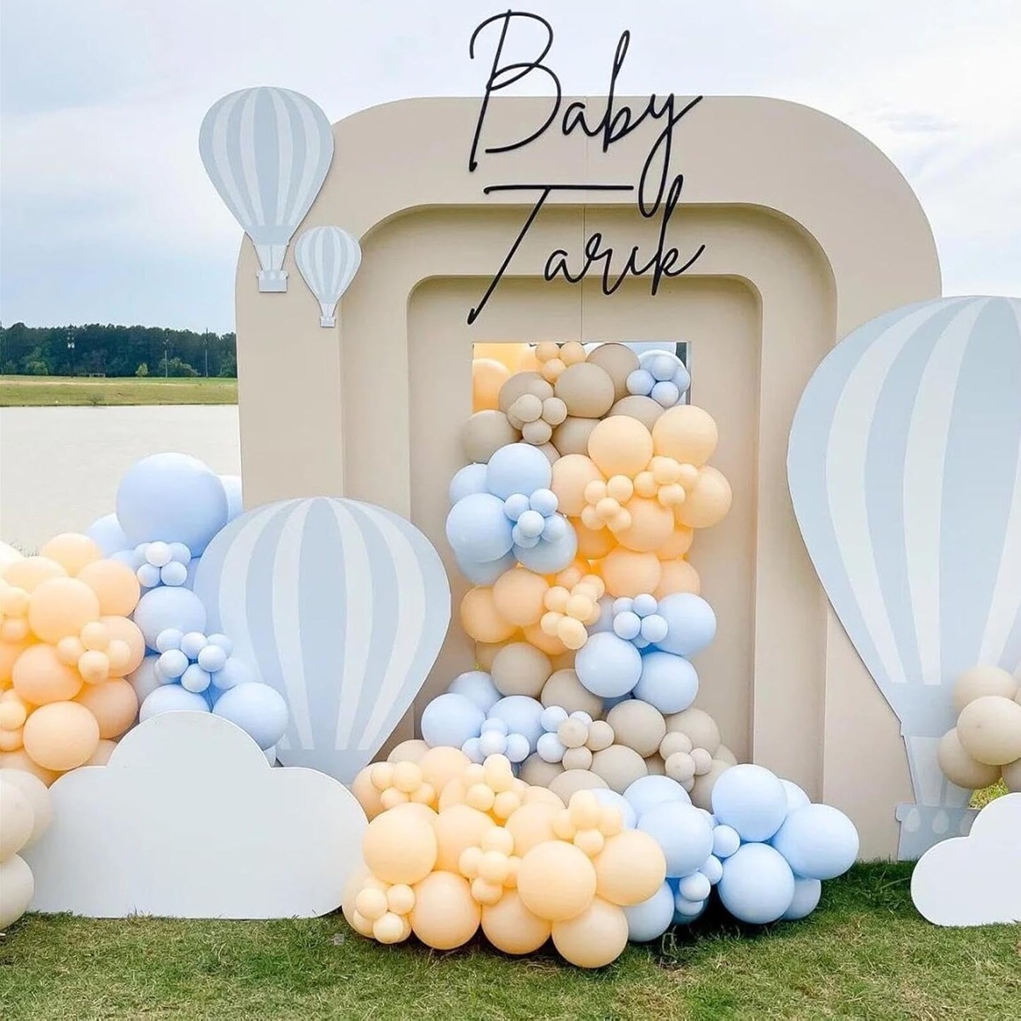 412pcs Pastel Orange Balloon Garland Arch Kit 18 12 10 5 Inch Different Sizes Light Orange Latex Balloons for Baby Shower Christmas Birthday Wedding Peach Party Decoration