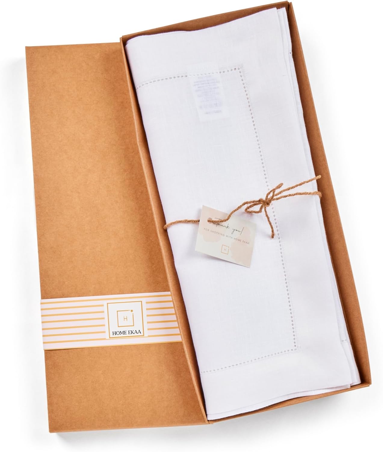 Linen Table Runner 90 inches Long – Medium Weight Hemstitch 100% Pure Linen Off White Dining Table Runner 14 x 90 Inch for Spring, Summer, Wedding Decorations, Gift – Azure