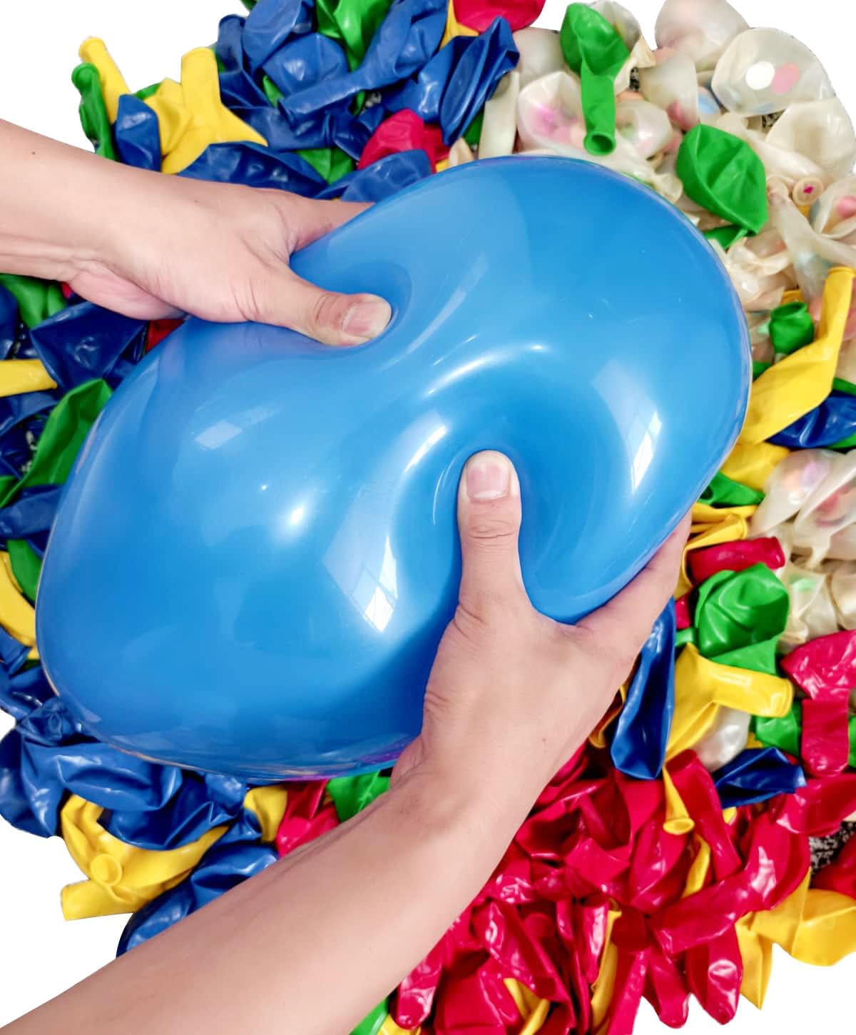 300 Pcs Red Yellow Blue Green Balloons, 12 Inch Red Yellow Blue Green Balloons and Colourful Confetti Balloons for Carnival, Circus Party Décor