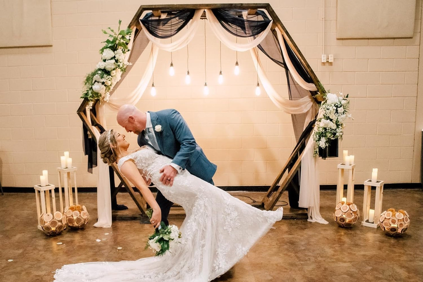 Wedding Arch Draping Fabric Backdrop 2 Panel 30" x 19Ft White Arch Drapes Curtains for Wedding Reception Sheer Tulle Backdrop Curtain for Ceremony Birthday Party Arbor Ceiling Decorations