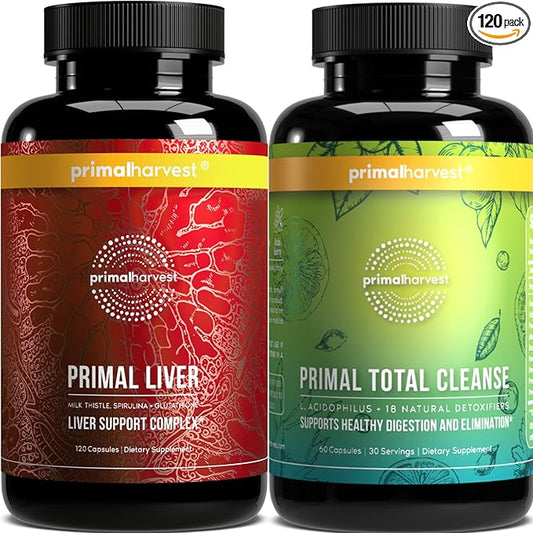 Primal Harvest Liver & Cleanse Supplements for Women and Men, Bundle