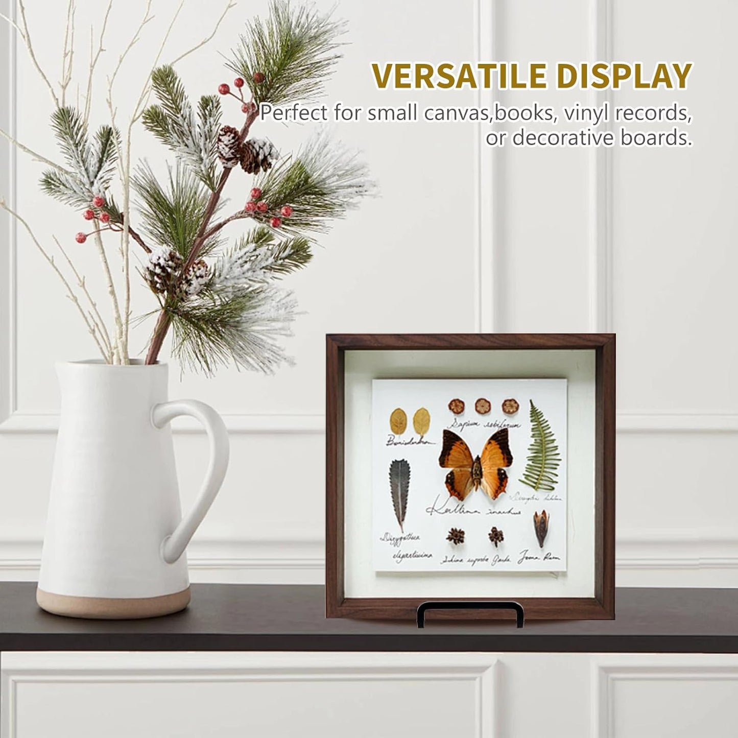 Plate Holder Easel Display Stand - 6 inch Metal Plate Stands for Display - Tabletop Picture Stand - Black Iron Easels for Display Pictures | Photo Frames | Book | Decorative Plates | Plaque - 2 Pack