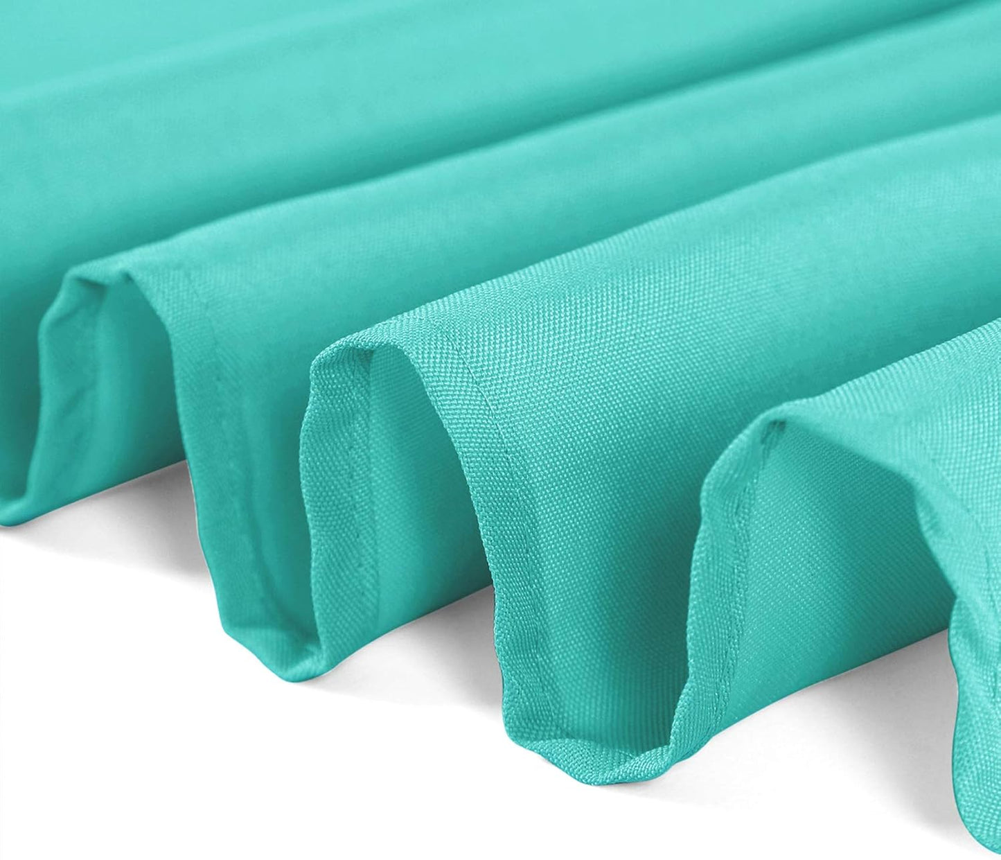 70 inch Round Tablecloth Washable Polyester Table Cloth Decorative Table Cover for Wedding Party Dining Banquet（70 inch,Turquoise）