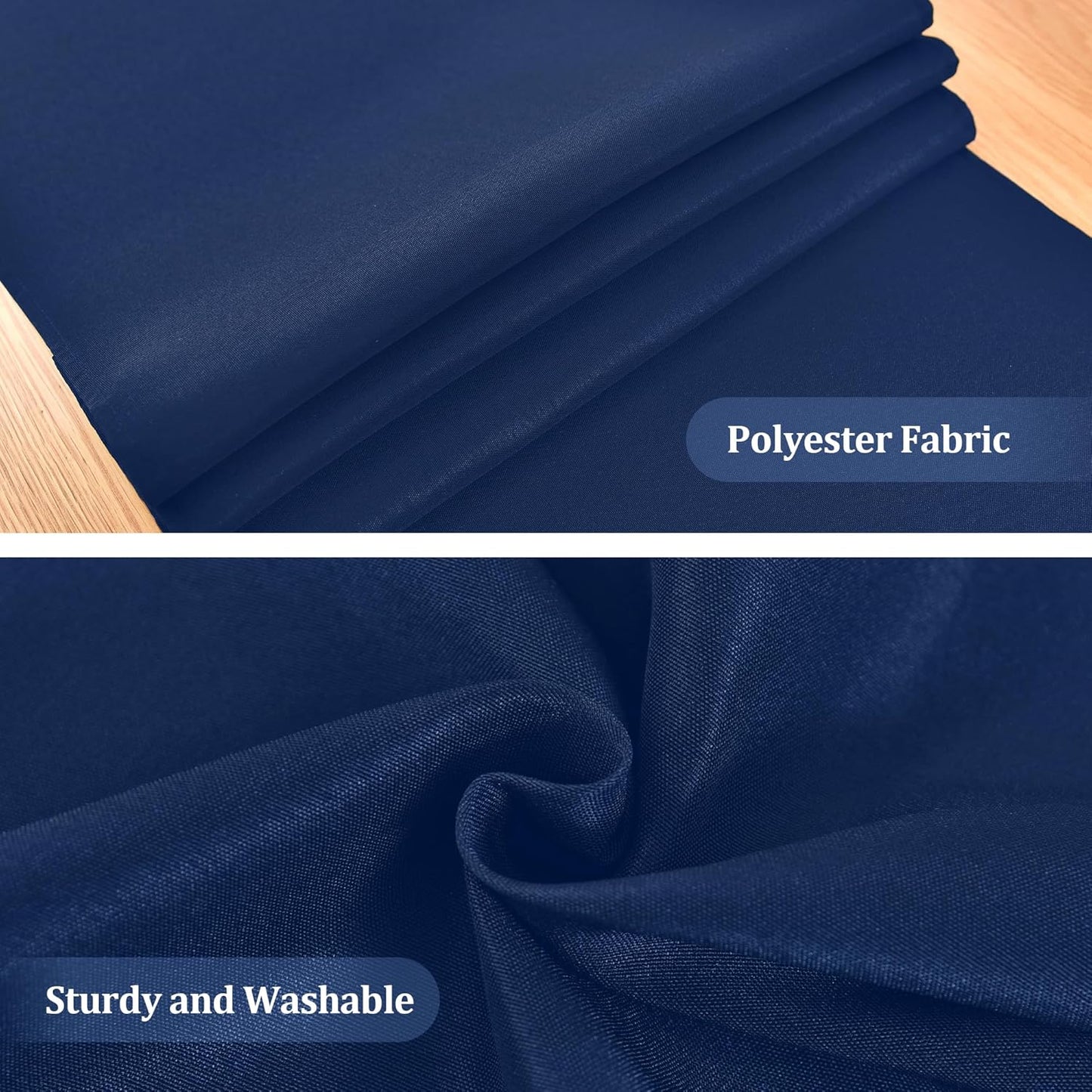 Farmhouse Navy Blue Table Runner Small Short Table Runners 36 Inches Coffee Table Runner for Dresser Living Room Bedroom Holiday Party Banquet 12X36 Inch