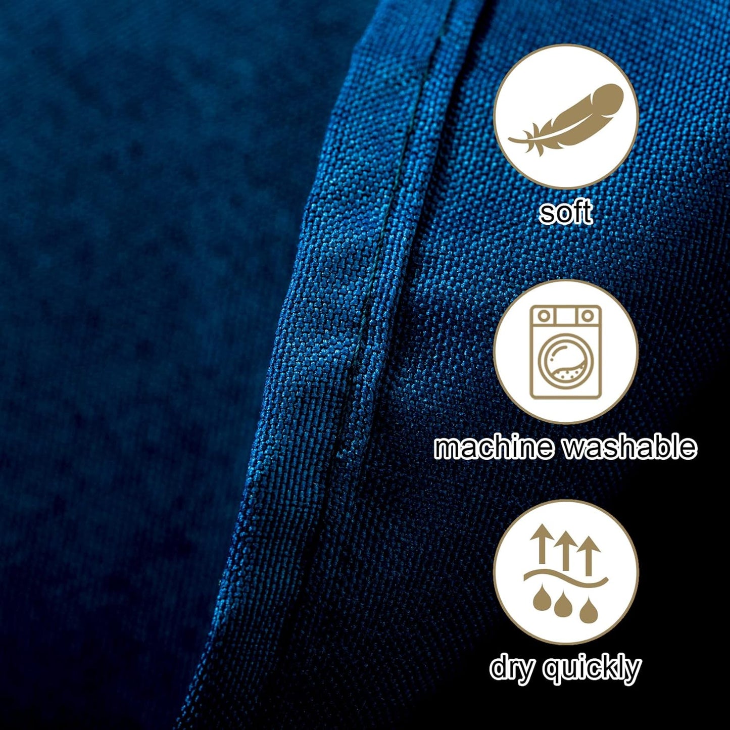 Ascoza 2pack 120 Inch Peacock Blue Round Tablecloth in Washable Polyester Fabric for Wedding/Banquet/Restaurant/Parties…