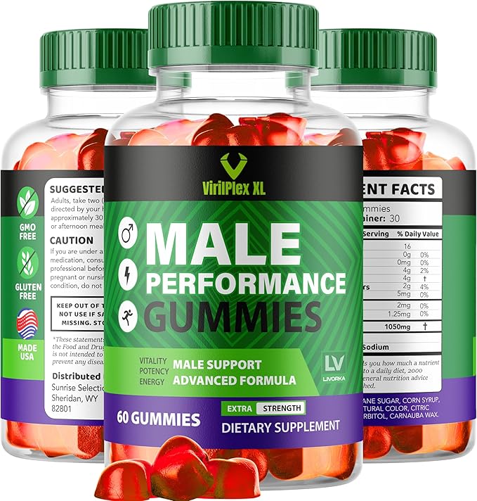 (2 Pack) VirilPlex XL Gummies, 120 Gummies for 2 Months