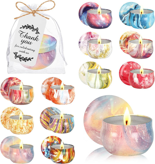 48PCS Scented Candles Gift Set Long Lasting Soy Wax Aromatherapy Candles for Home Wedding Baby Shower Bridal Party Favors Christmas Birthday Gifts for Women (Colorful)