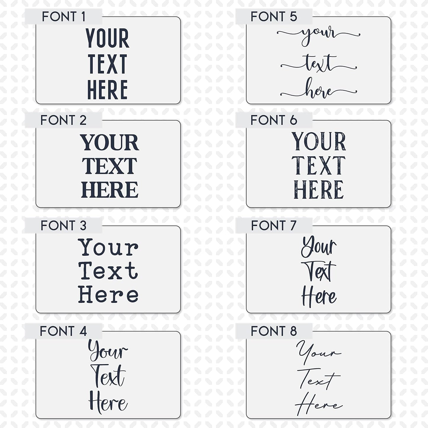 Personalized Signs for Home, Custom Sign with Any Text, 3 Sizes - 12 Background Options & 8 Fonts - Customizable Sign 14X11
