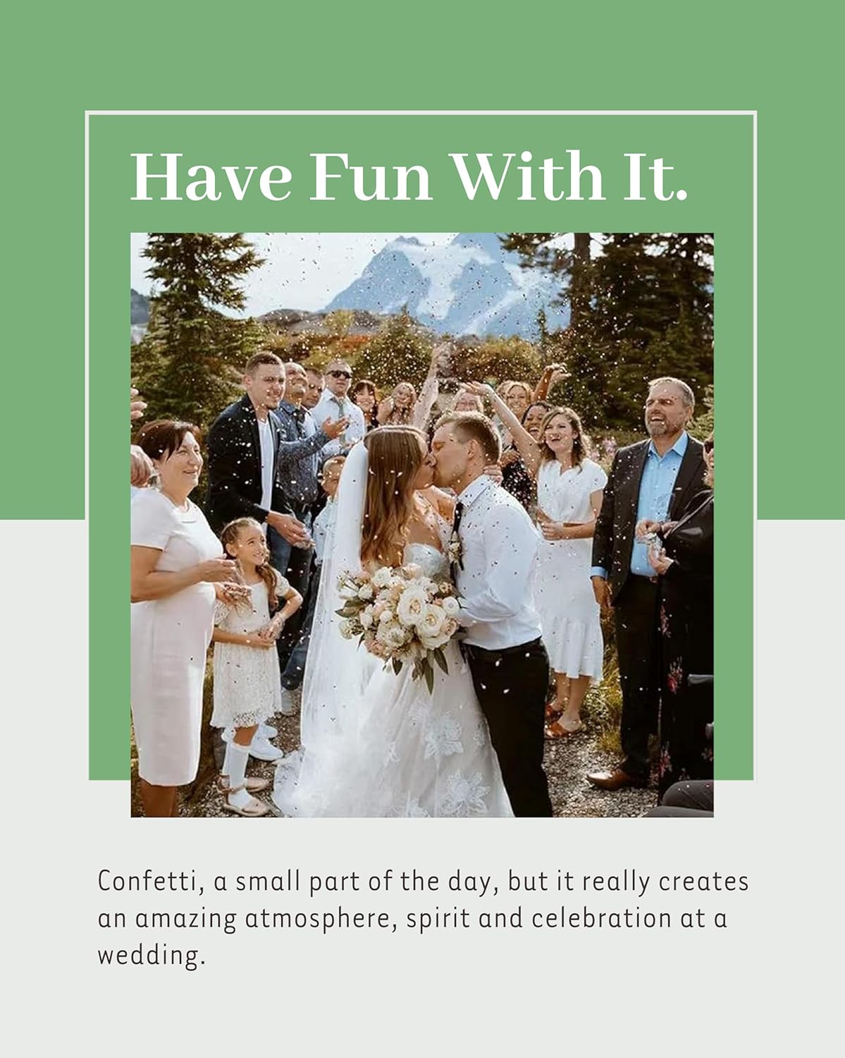 Rainbow Pana 50 Pack Prefilled Confetti Packets | Biodegradable Confetti, Dried Flower Petals | Real Flower Petals to Throw at Wedding, Glassine Bags Rose Wedding Send Off Ideas