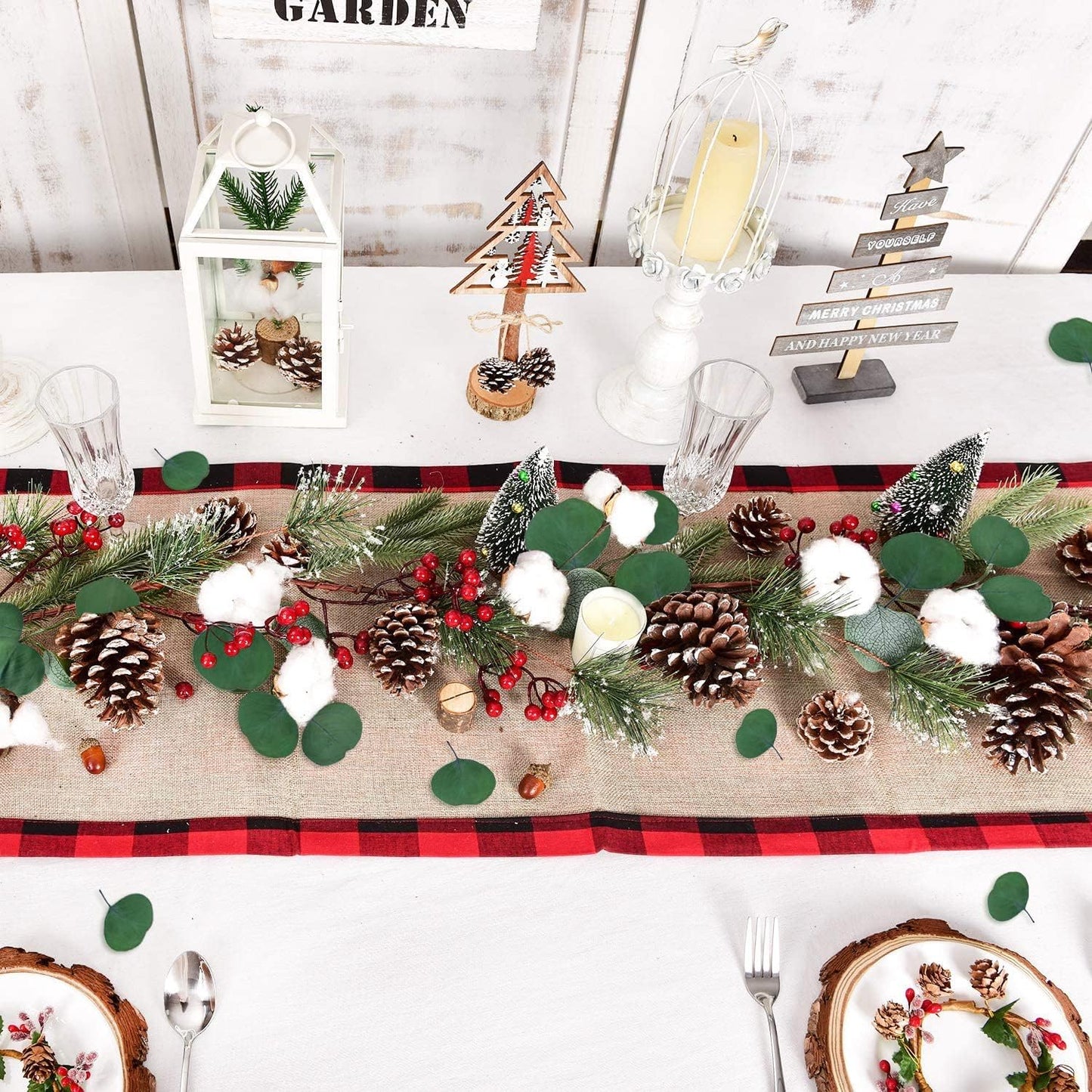 Eucalyptus Leaves, Rustic Boho Wedding Table Decor, 100% Natural Preserved Silver Dollar Eucalyptus Decor Green Leaves, Biodegradable Confetti for Weeding, DIY