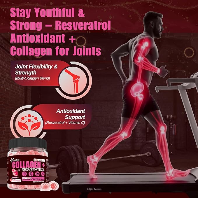 Multi Collagen Gummies Peptides Hydrolyzed Type I, II, III, V, X Plus Resveratrol Hyaluronic Acid & Biotin Gummies for Hair Skin and Nails Vitamins | Colageno Hidrolizado for Women & Men | Sugar Free