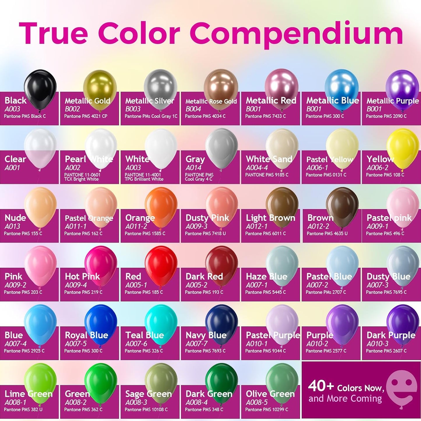 Bezente Assorted Rainbow Giant Balloons 36 Inch - 8 Pack Jumbo Multicolor Large Round Latex Balloon for Birthday Bridal Shower Wedding Party Decorations