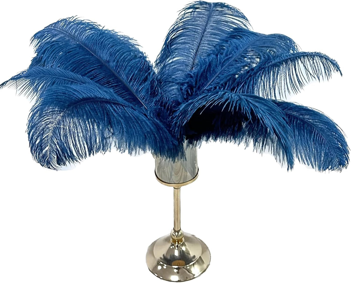 Happy Feather 16-18 inch Ostrich Feathers Craft for Wedding Party Centerpieces Home Decoration DIY Craft Pack of 10-Turquoise