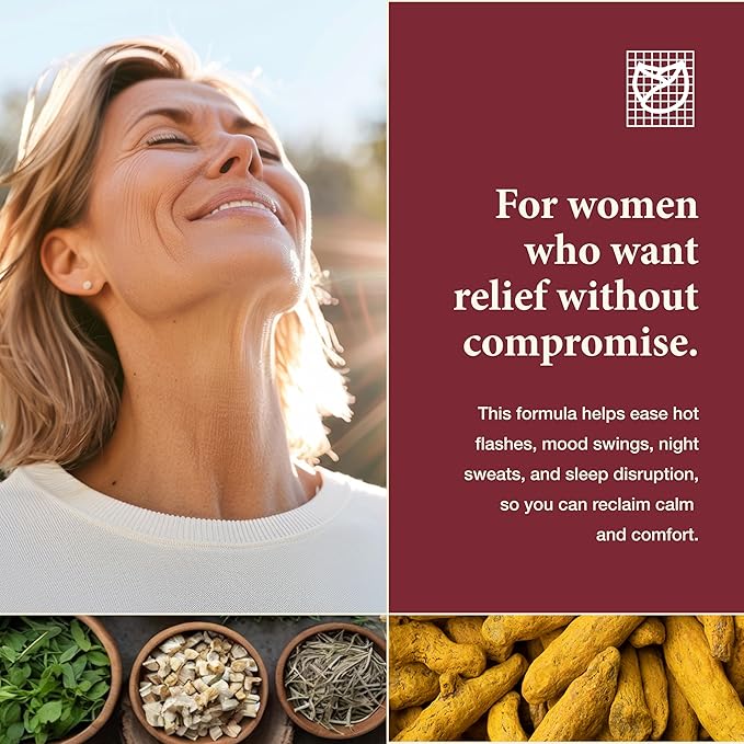 Health Concerns Three Immortals - Menopause Support Supplement - Powerful Relief for Hot Flashes, Hormone Imbalance & Night Sweats - Dong Quai, Epimedium, Morinda, Rehmannia & Lycium - 90 Capsules