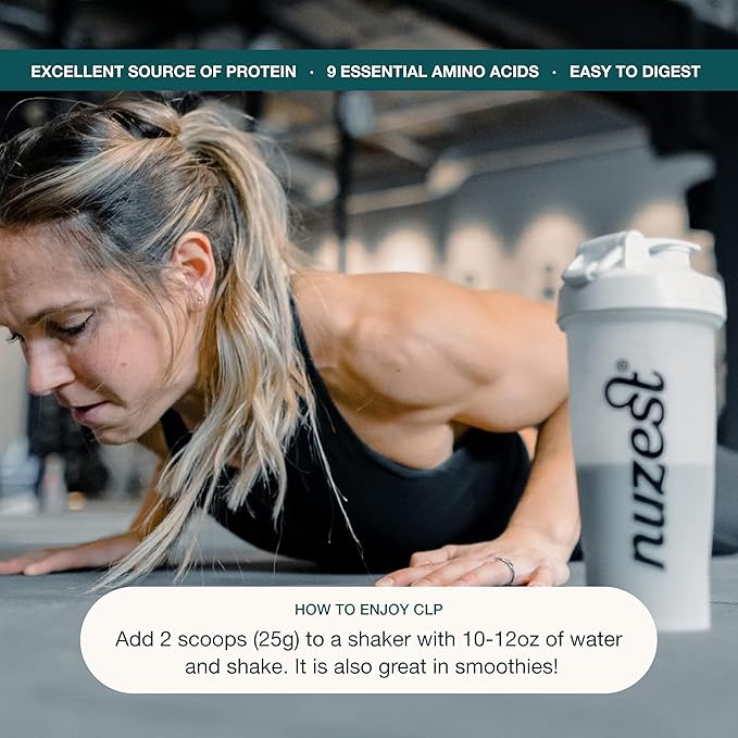 Nuzest - Pea Protein Powder - Clean Lean Protein, Premium Vegan Plant Based Protein Powder, Dairy Free, Gluten Free, GMO Free Protein Shake, Smooth Vanilla, 8.8 oz