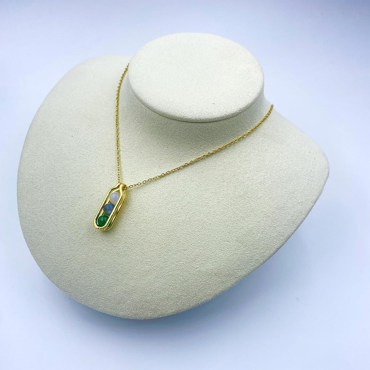 Natural Crystal Necklace Gift for New Beginnings, Crystals and Healing Stones Necklace for Anxiety Relief, Encourage Gift For Women, Mum, Natural Genuine Gemstone, Cheer Up