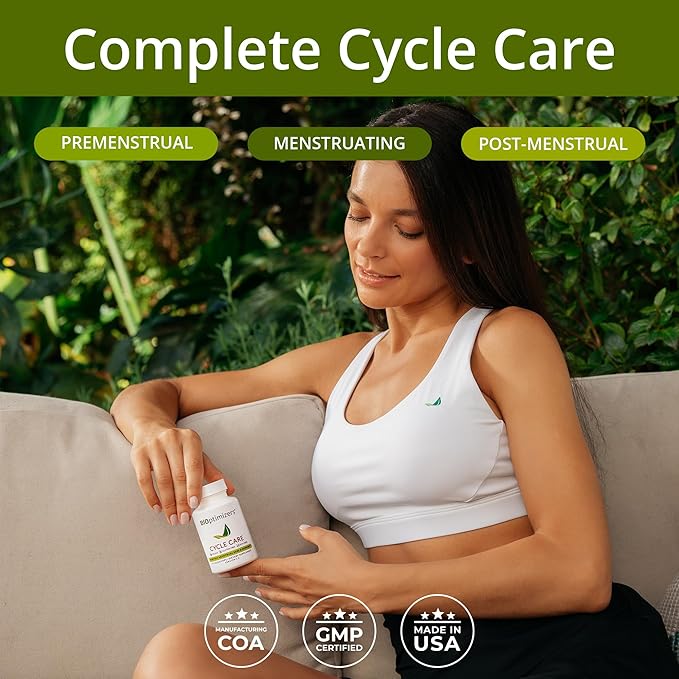 BIOptimizers - Cycle Support - Period Support Supplement for Women - Bloating and Cramping Menstrual Relief - 45 Capsules