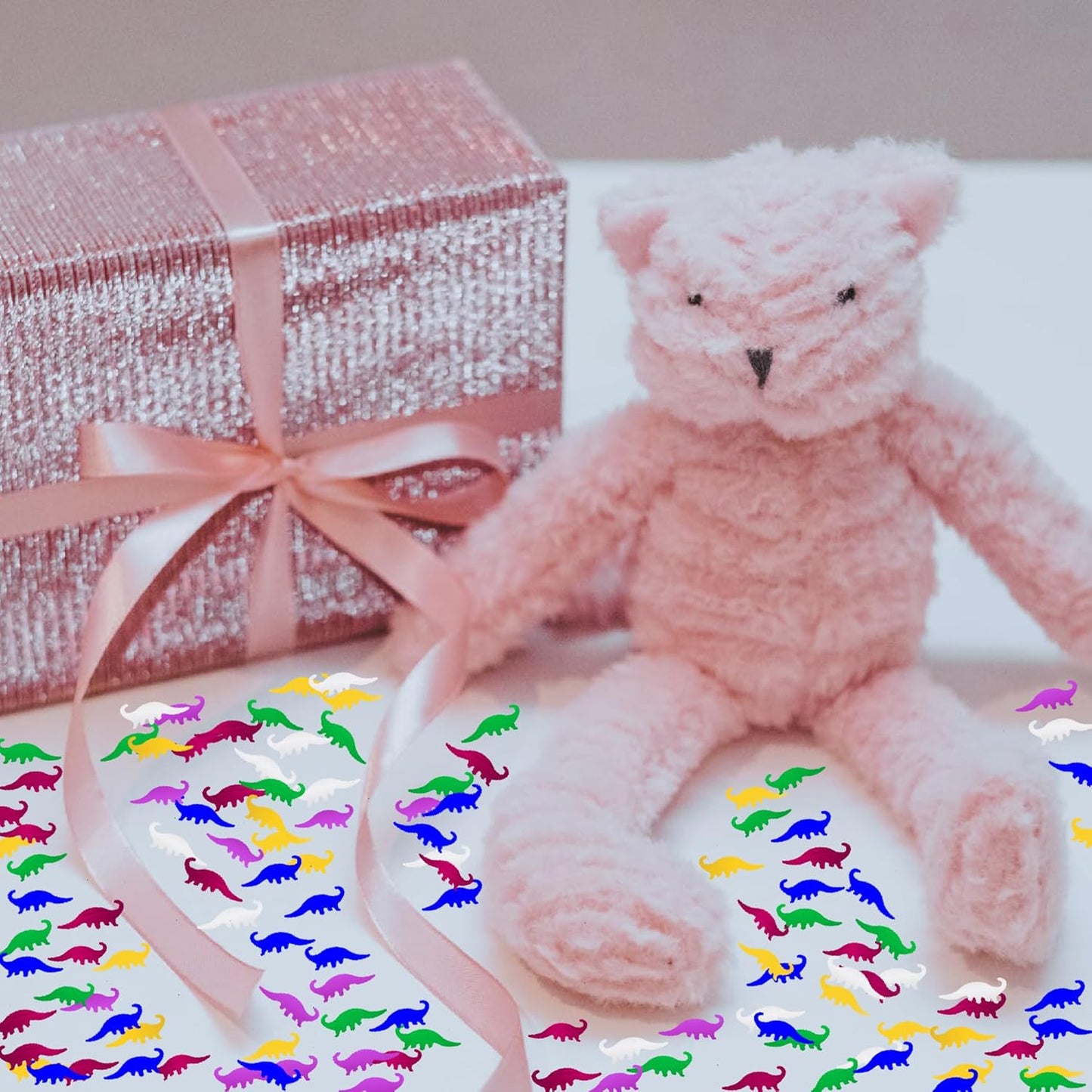 Confetti Dinosaur Confetti Table Metallic Foil Scatter Dino Baby Shower Birthday Theme Party Celebrations Table Decoration Arts Crafts DIY for Little Kids Children Girl Party Favor(Dinosaur)