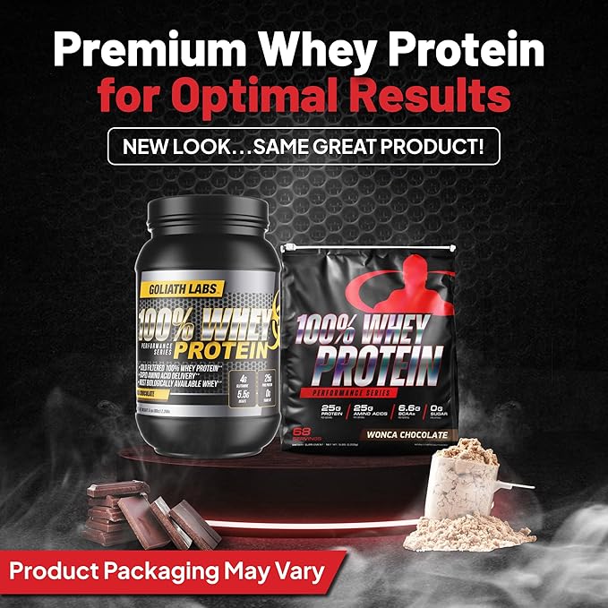 GL 100% Whey Protein, Cold Filtered Whey Protein - Rapid Amino Acid Delivery - Natural Coco for a Rich Chocolate Flavor - Tub Weighs 5 Pounds, Contains 68 Servings
