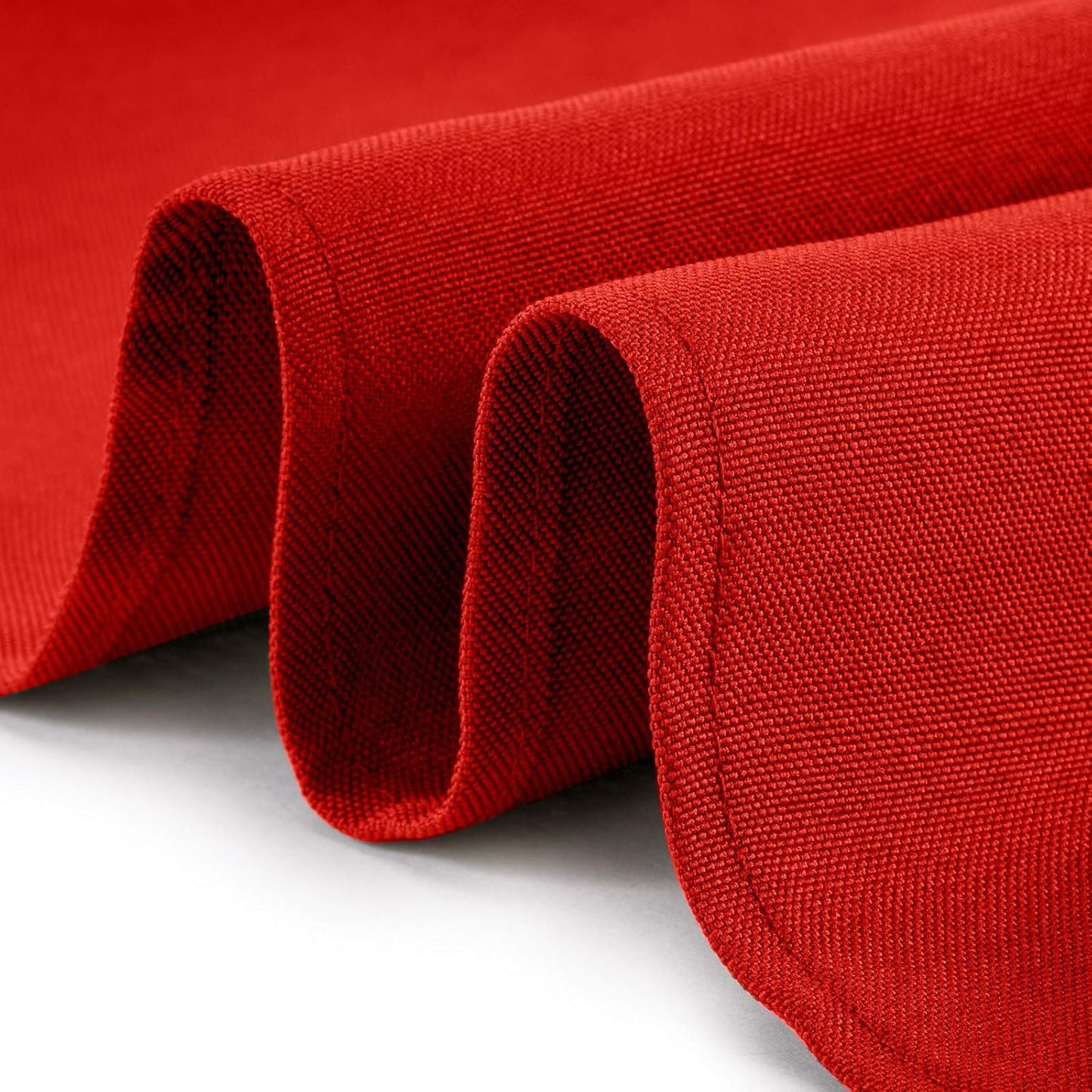 Lann's Linens - 10 Premium 120" Round Tablecloths for Wedding/Banquet/Restaurant - Polyester Fabric Table Cloths - Red