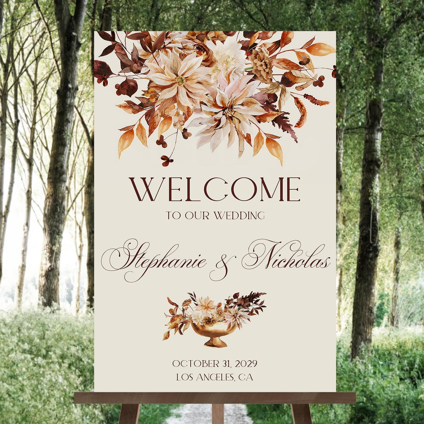 Til Death Do Us Part Gothic Love Wedding Welcome Sign With Stand - Halloween Couples Shower, Gothic Wedding Welcome Signage