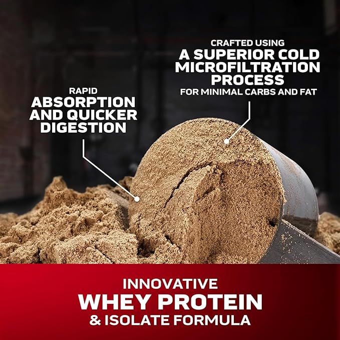 Muscletech Whey Protein Powder (Double Rich Chocolate, 5LB) - Nitro-Tech Whey Protein Isolate Smoothie Mix for Lean Muscle & Recovery - 24g of Whey Gold Protein for Women & Men - Packaging May Vary