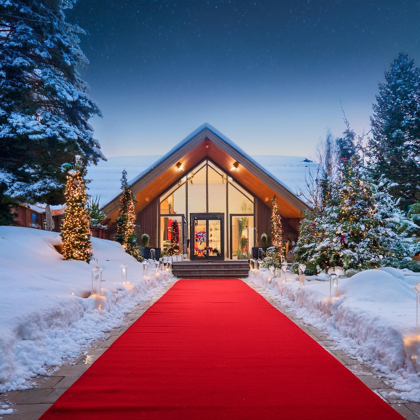 BANNER BUZZ Hollywood Red Carpet Runner – Premium Non-Slip 3x15 ft Aisle Rug for Weddings, Parties, and Events – Ideal for Step and Repeat Backdrop Event Decoration