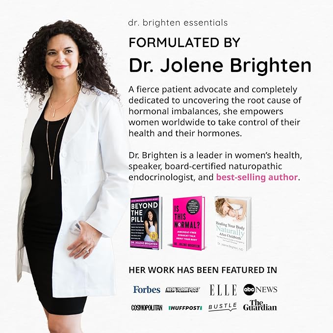 Dr. Brighten Saw Palmetto Plus - Natural Dietary Supplement for Women - PCOS Support to Prevent Hair Loss Acne Oily Skin